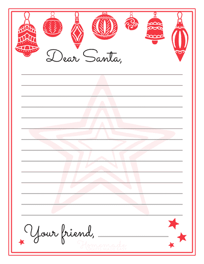 Santa Letter Template Santa Letter Template